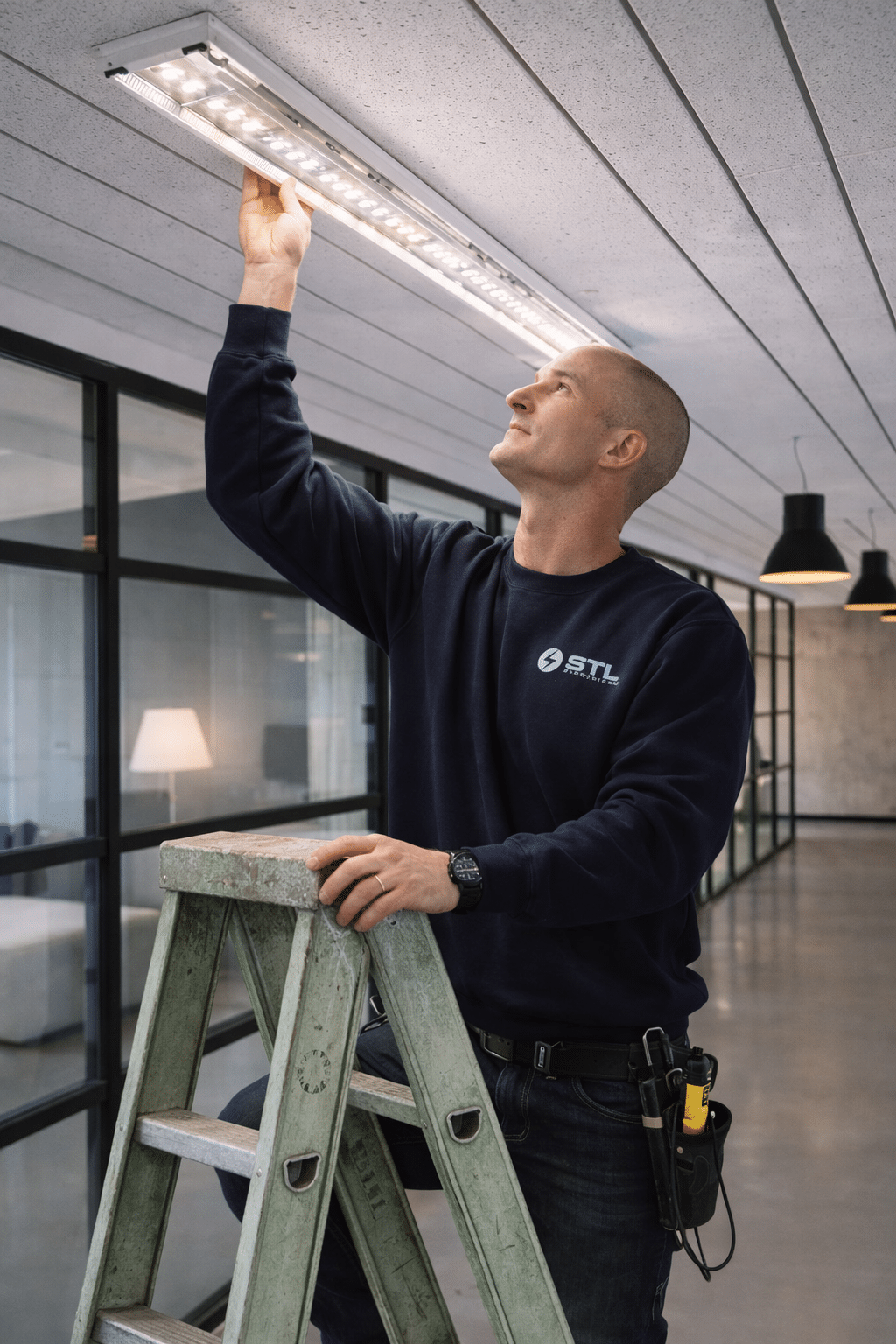 stl electrical melbourne electrician commercial lighting installation 1